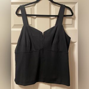 🌸 - Cabi - over under black fitted tank - size XL